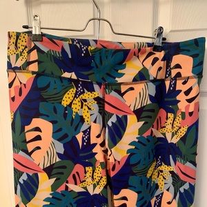 Boden Tropical Print Pant Legging Size 20/22 UK 16/18 US